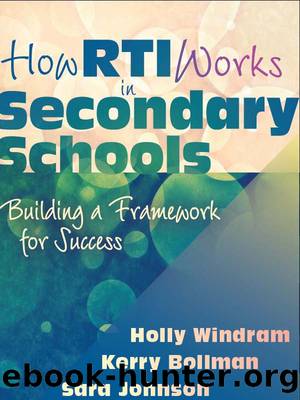 How RTI Works in Secondary Schools by Windram Holly;Bollman Kerry;