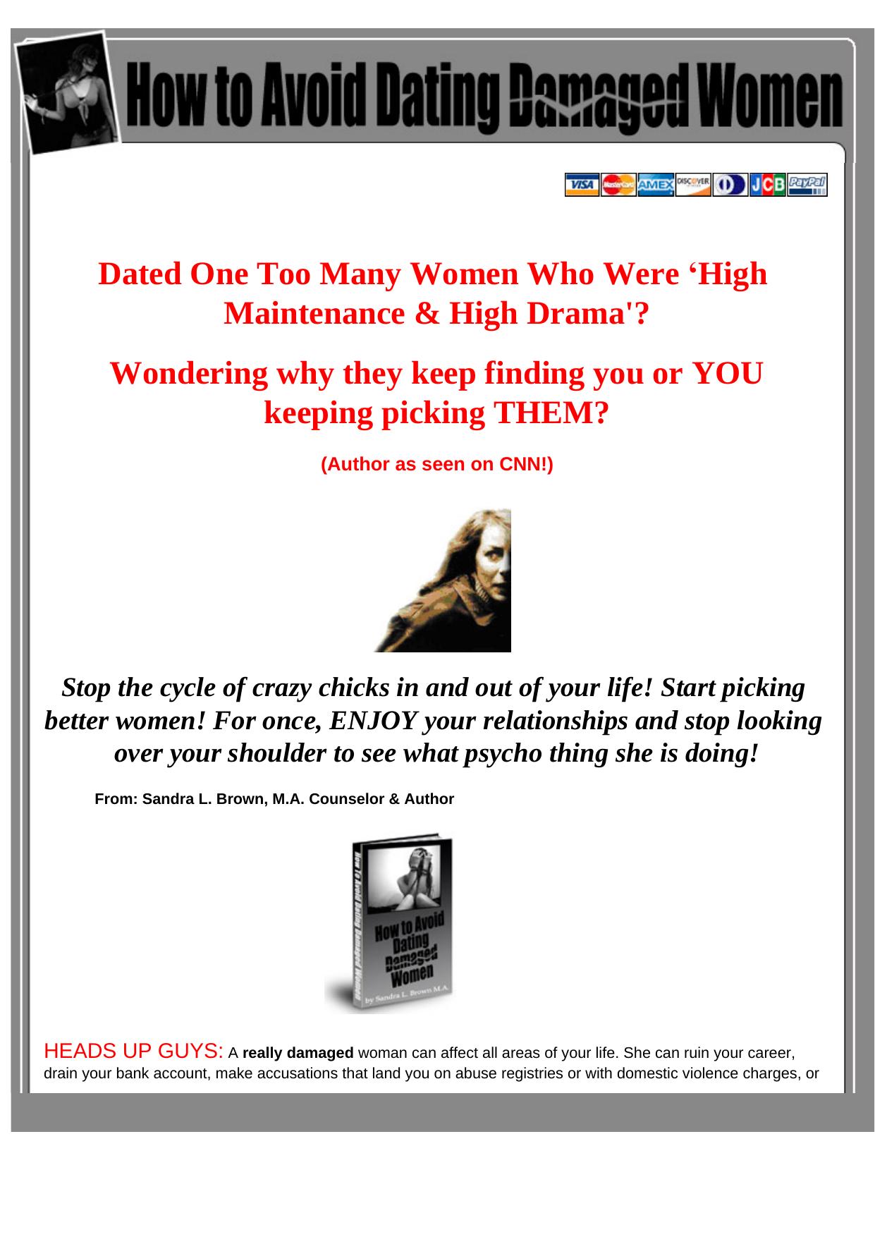How To Avoid Dating Damaged Women. by Best of Kuszter's Collection