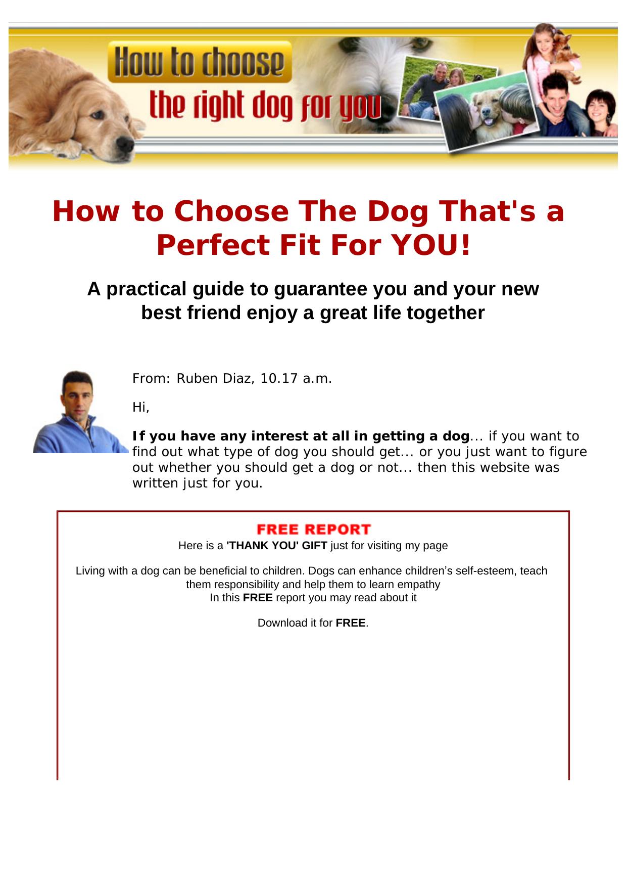How To Choose The Right Dog For You. by Best of Kuszter's Collection