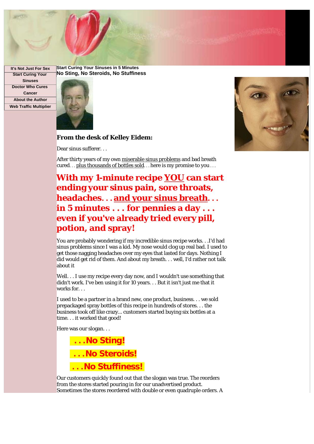 How To Cure Sinus Troubles, Infections. by Best of Kuszter's Collection