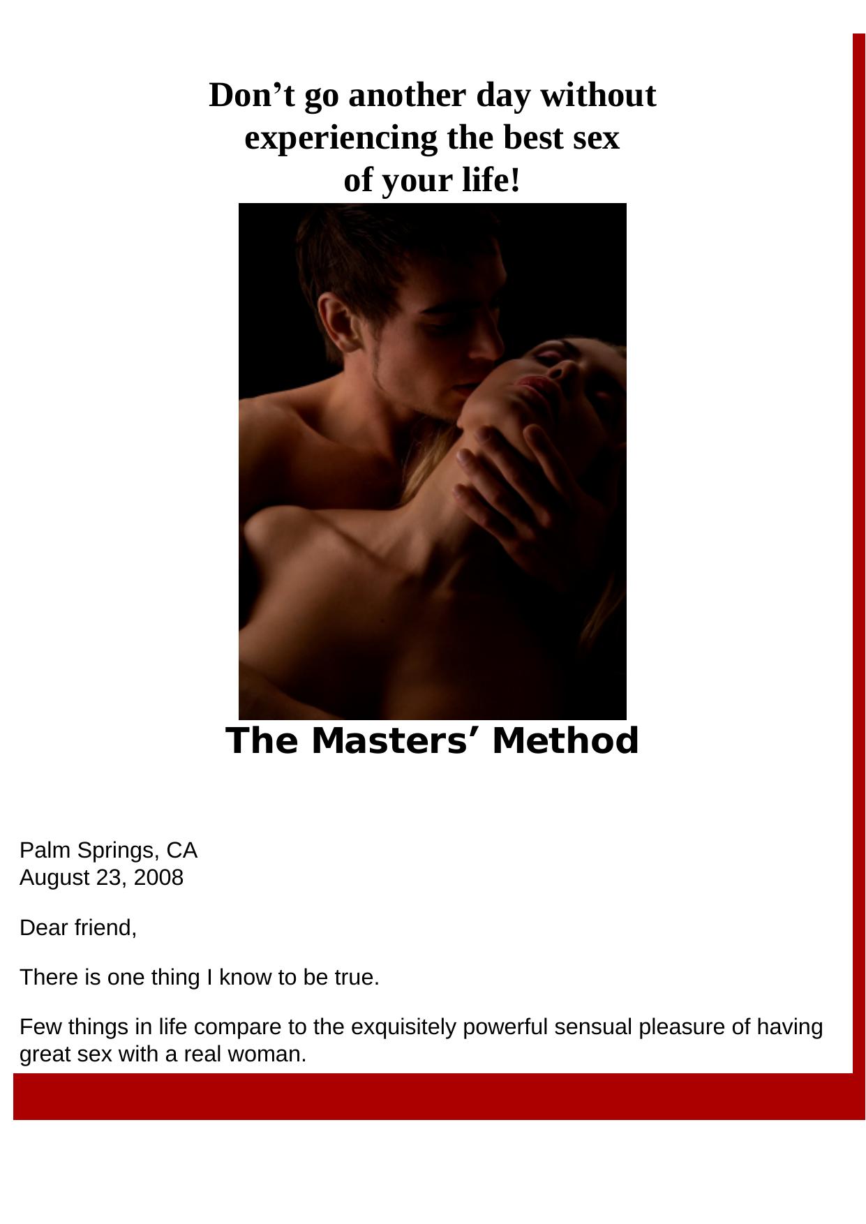 How To Drive Your Woman Wild - The Masters Method. by Best of Kuszter's Collection