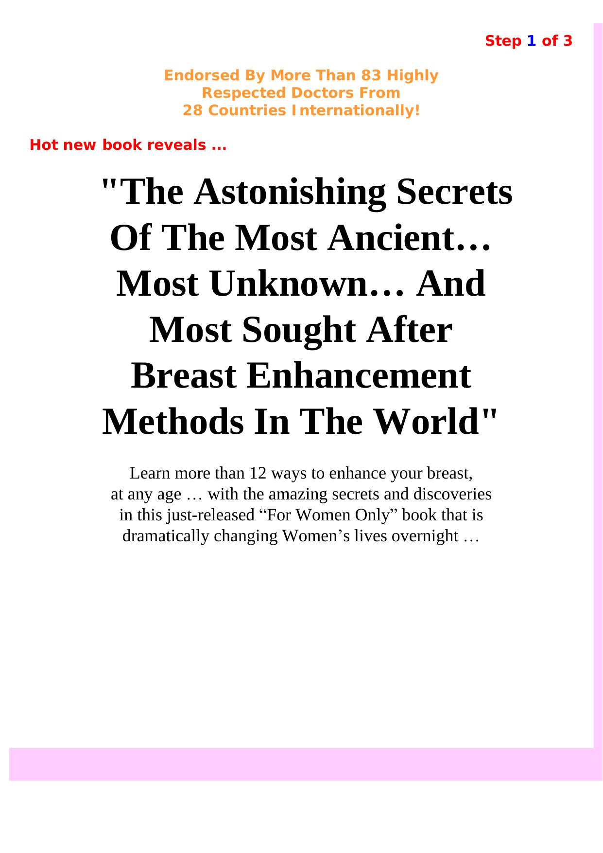 How To Enhance Your Breast Naturally. by Best of Kuszter's Collection