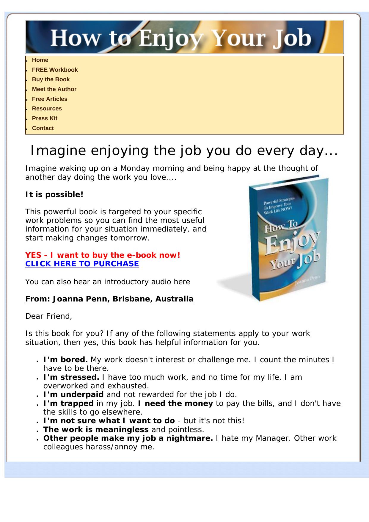 How To Enjoy Your Job.. by Best of Kuszter's Collection