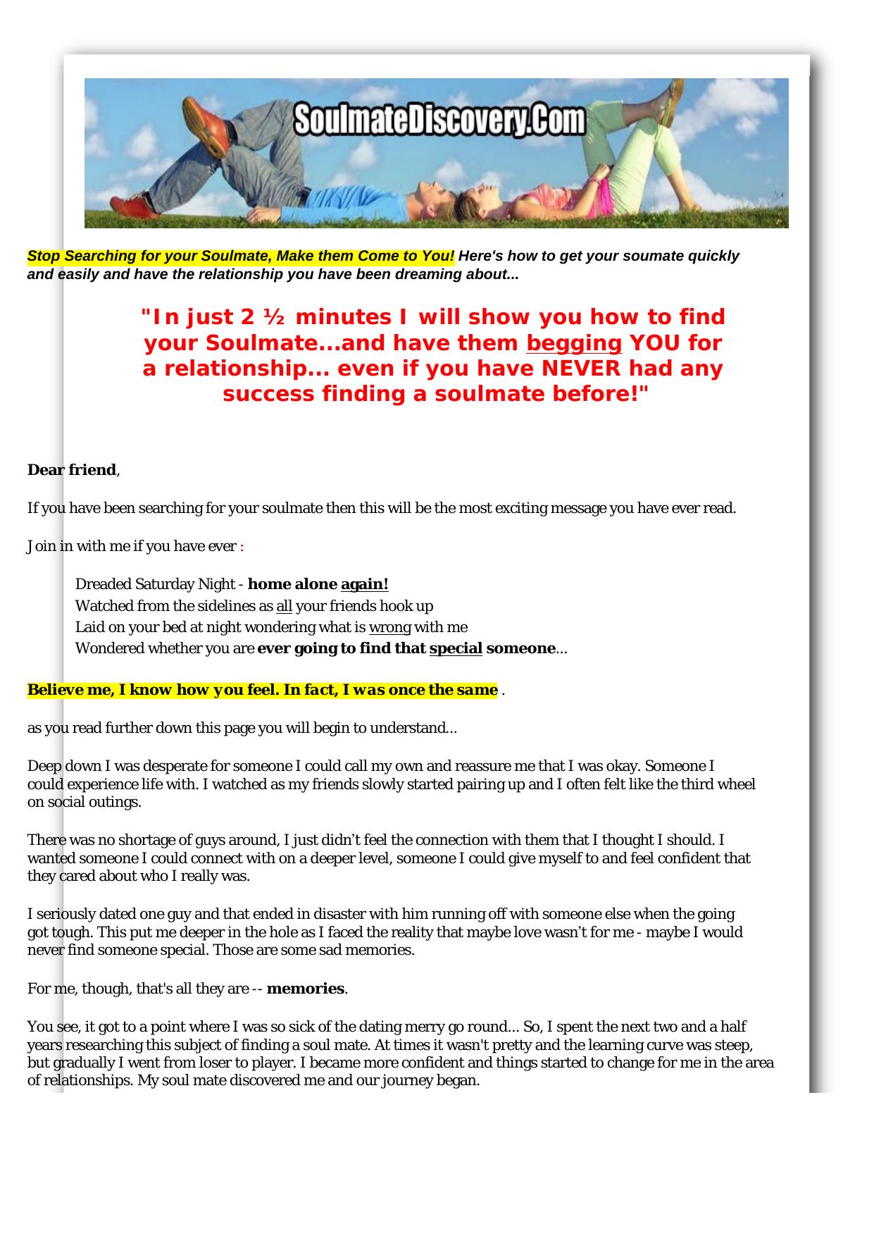 How To Find Your Soul Mate Without Even Looking. by Best of Kuszter's Collection