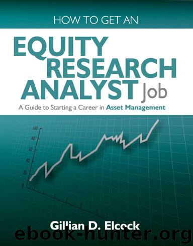 How To Get An Equity Research Analyst Job by Gillian Elcock