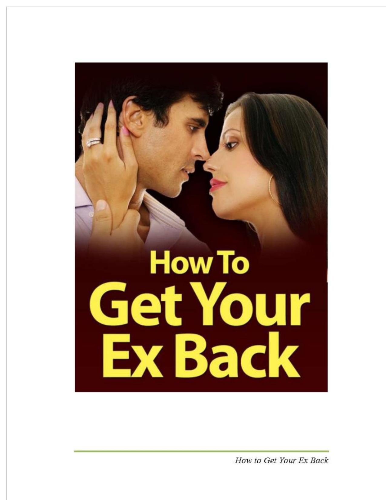 How To Get Your Ex Back PDF by ILOVEPDF.COM