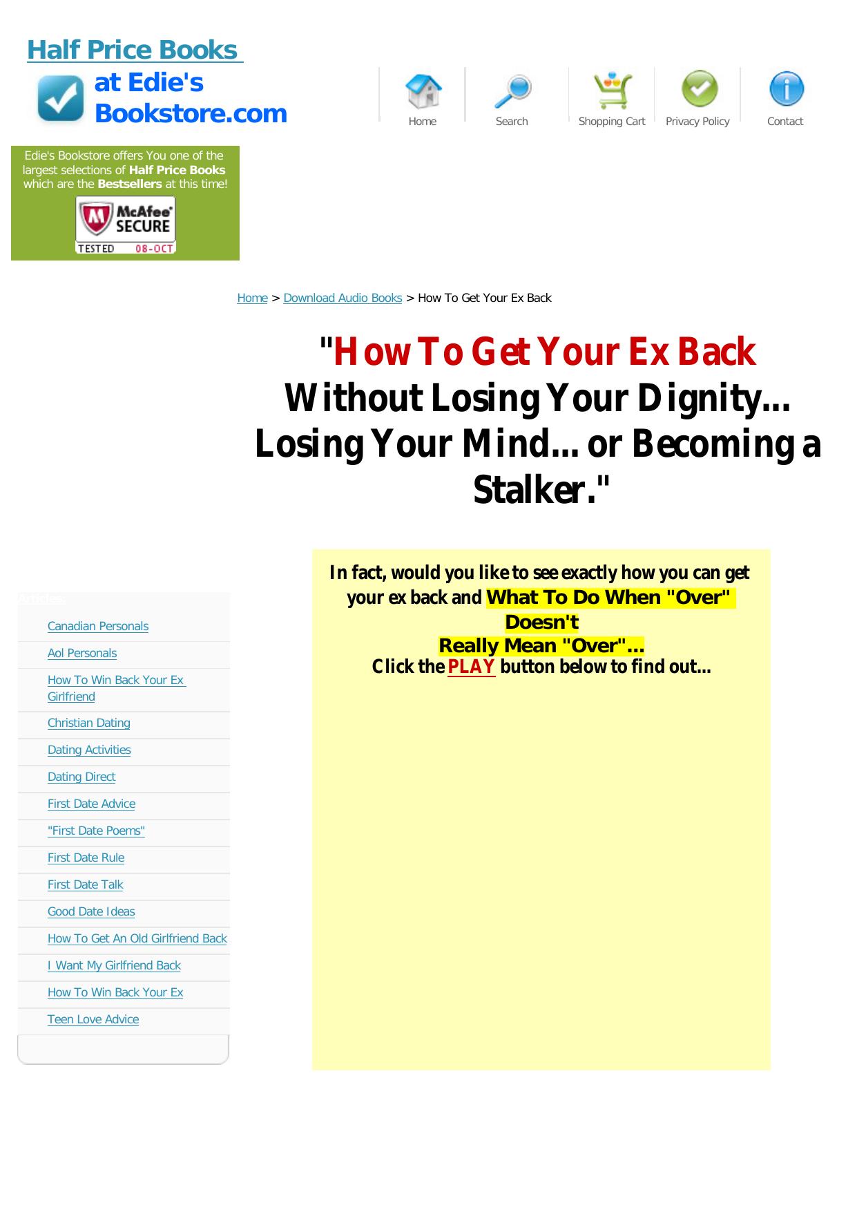 How To Get Your Ex Back. by Best of Kuszter's Collection