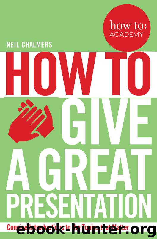 How To Give a Great Presentation by Neil Chalmers