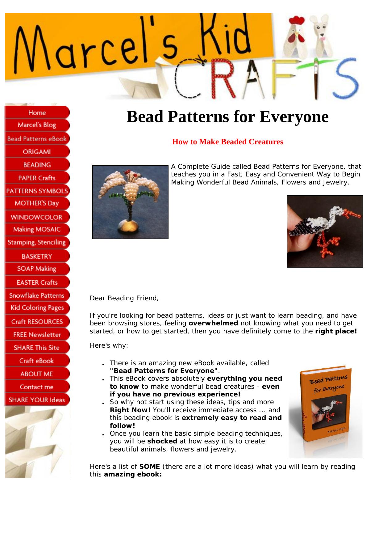 How To Make Beaded Creatures. by Best of Kuszter's Collection