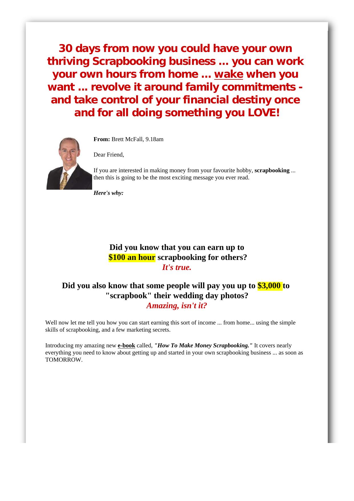 How To Make Money With Scrapbooking. by Best of Kuszter's Collection