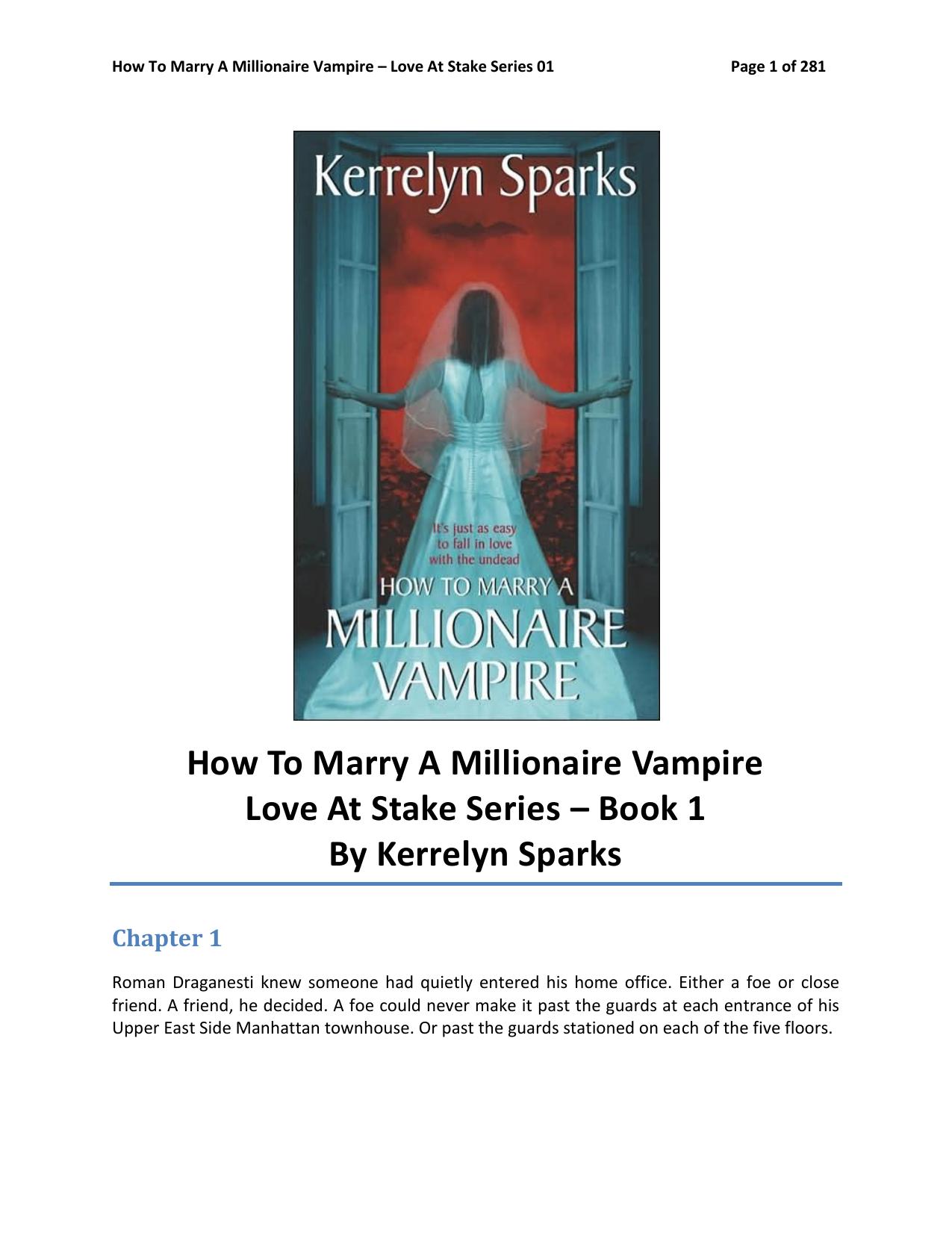 How To Marry A Millionaire Vampire by Kerrelyn Sparks