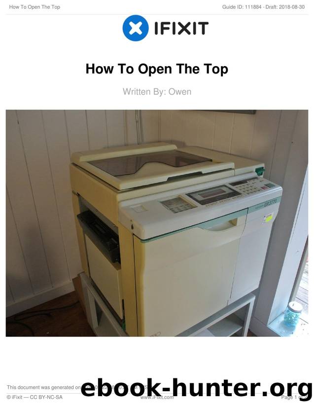 How To Open The Top by Unknown
