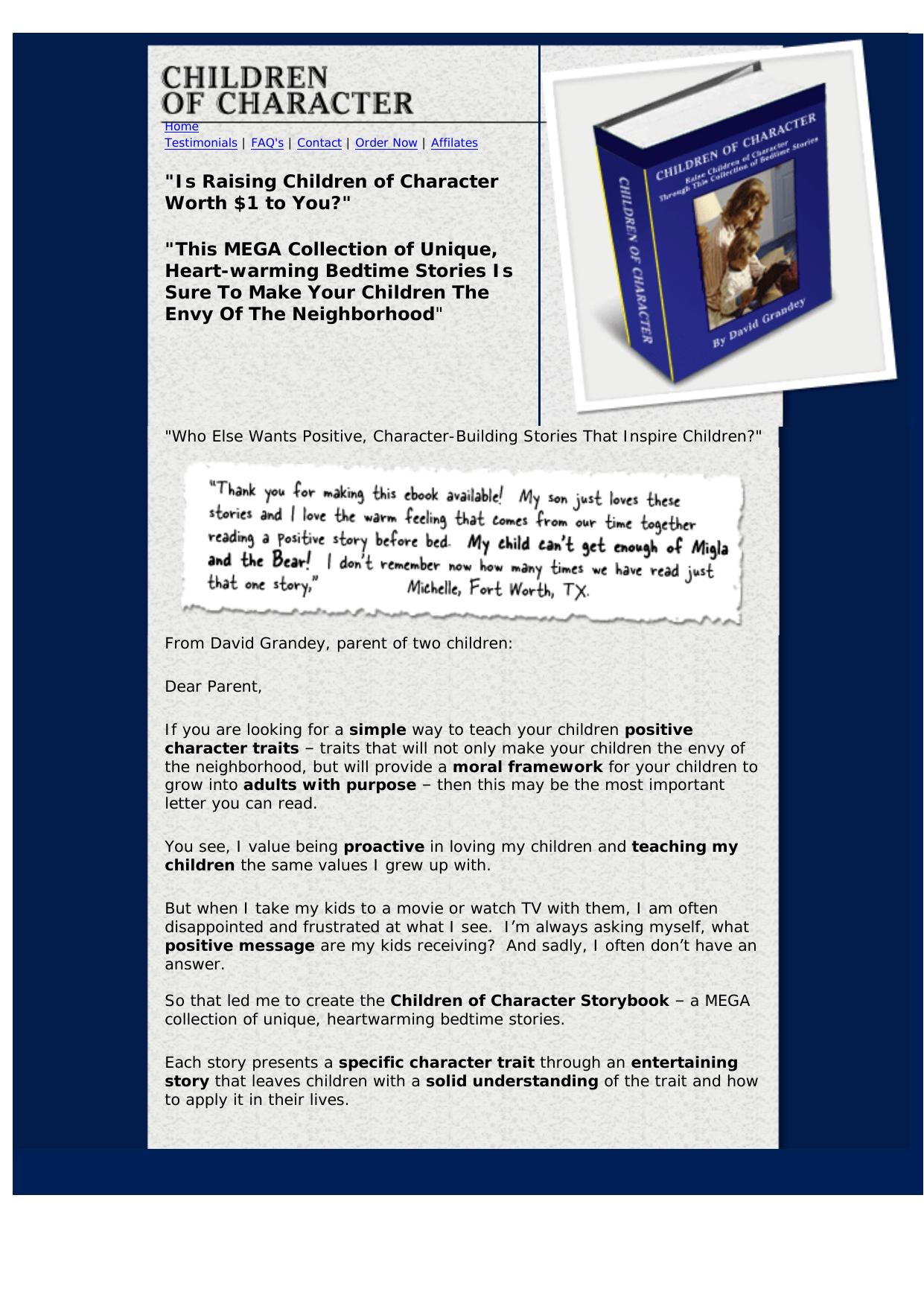 How To Raise Children Of Character. by Best of Kuszter's Collection