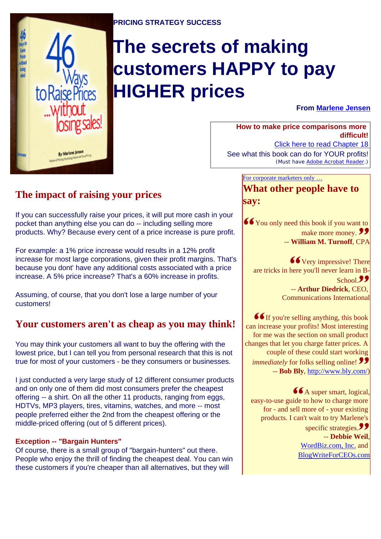 How To Raise Prices Without Losing Sales. by Best of Kuszter's Collection