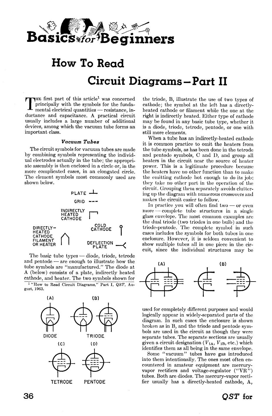 How To Read Circuit Diagrams Part II by how to read circuit diagrams (part 2) (1963) ww