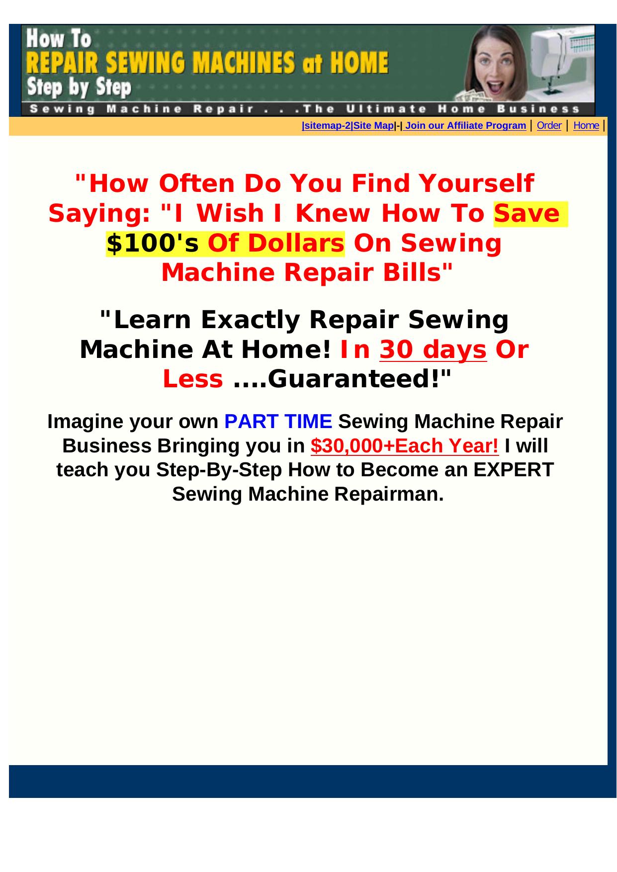 How To Repair Your Sewing Machine. by Best of Kuszter's Collection