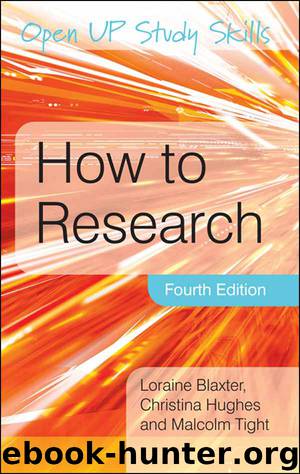 How To Research (Open Up Study Skills) by Loraine Blaxter