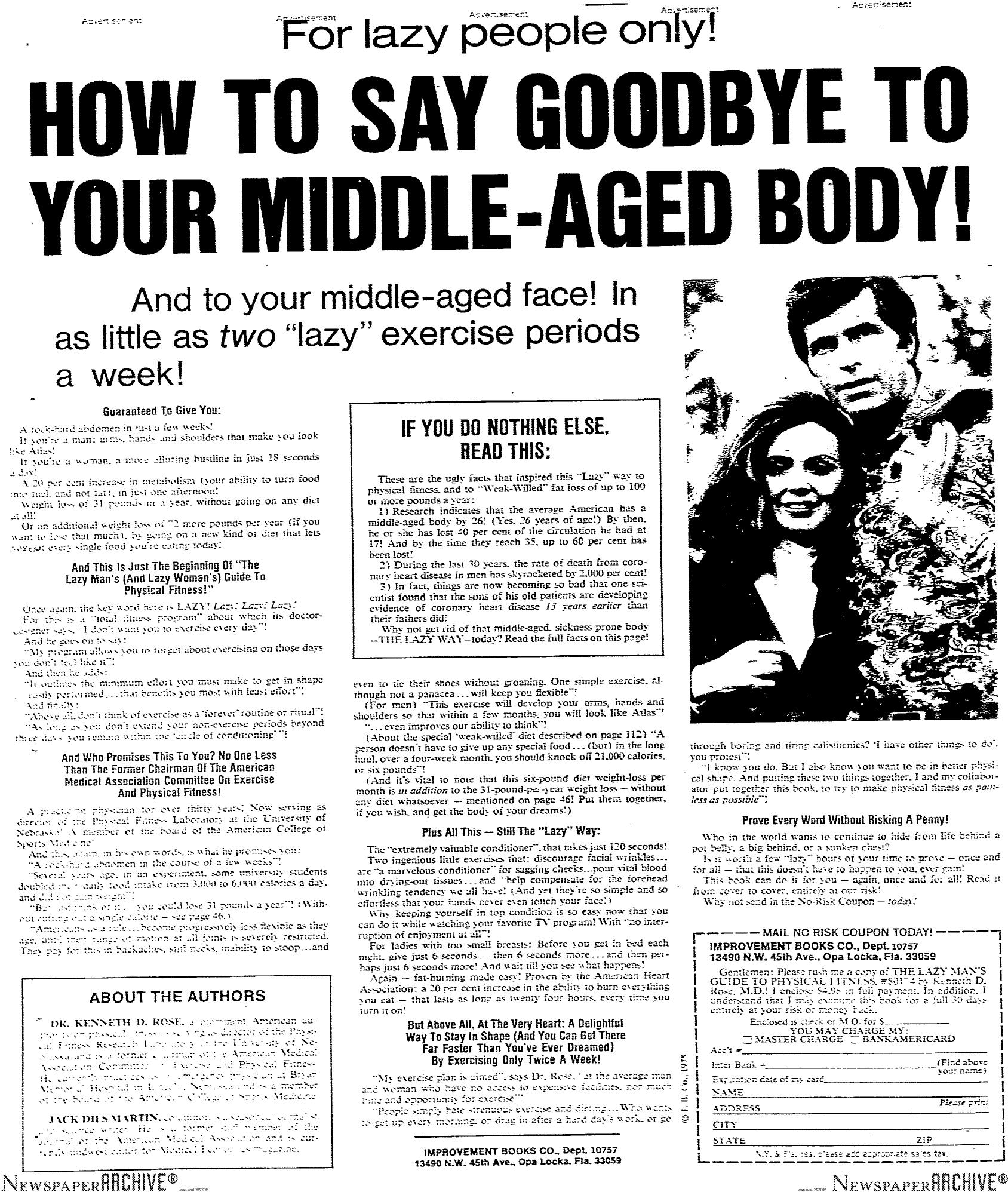 How To Say Goodbye To Your Middle-Aged Body by Copyright 2005 Heritage Microfilm Inc. & Newspaperarchive.com
