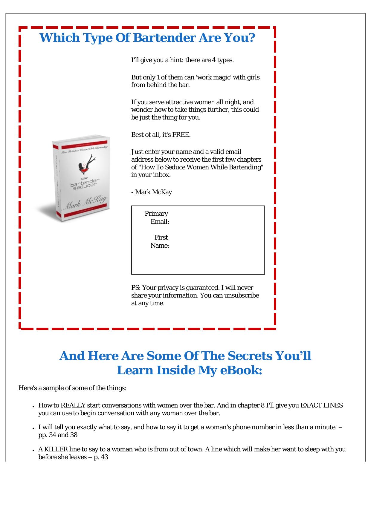 How To Seduce Women While Bartending. by Best of Kuszter's Collection