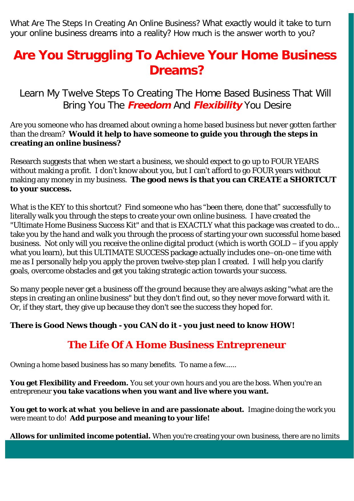 How To Start A Successful Home Based Business. by Best of Kuszter's Collection