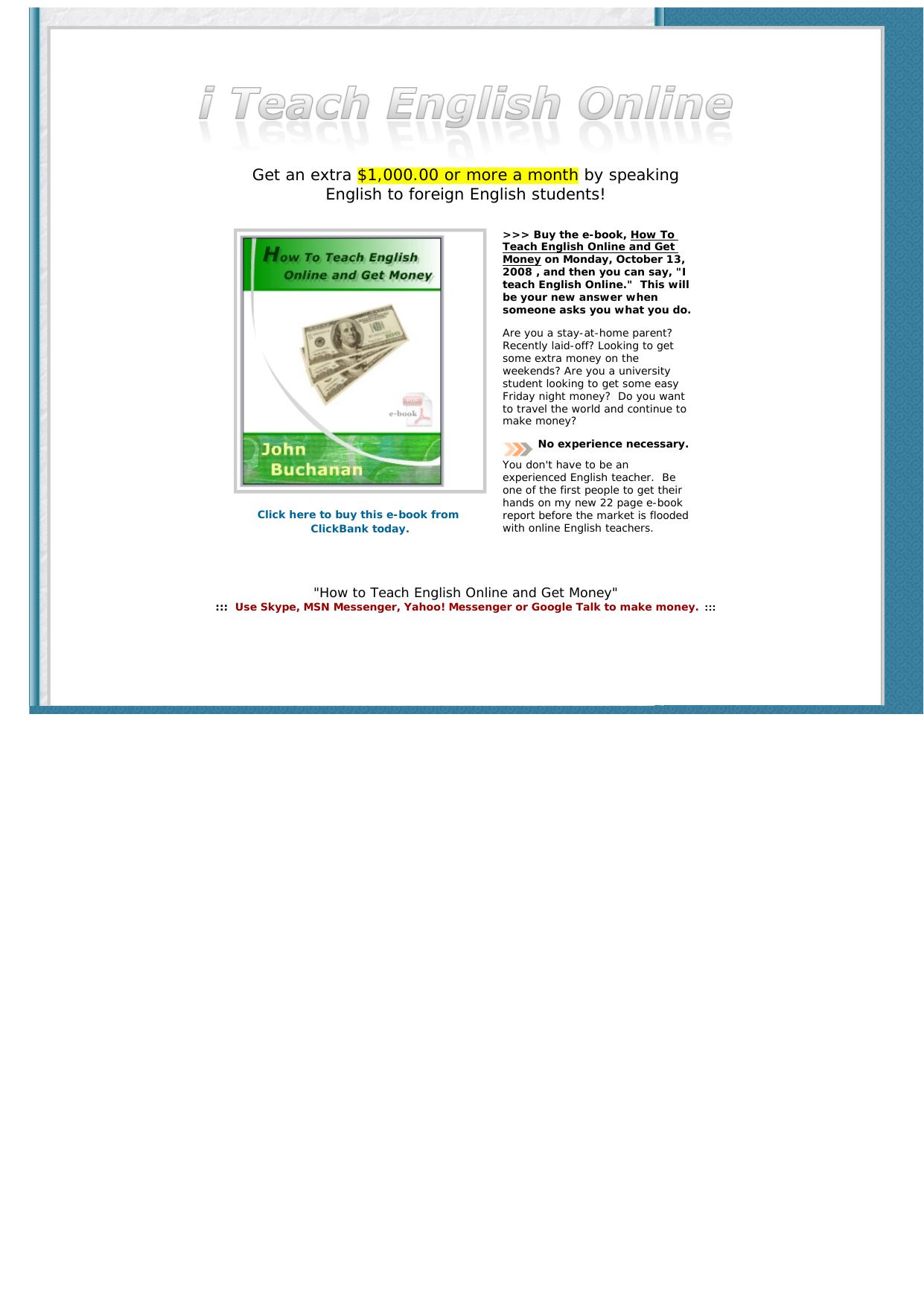 How To Teach English Online And Get Money. by Best of Kuszter's Collection