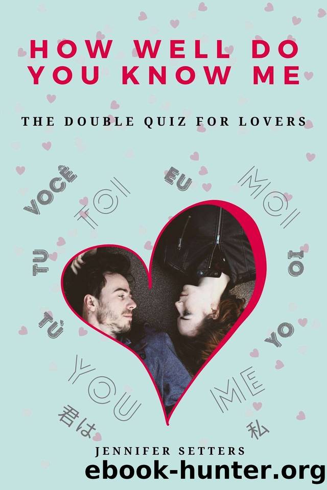 How Well Do You Know Me: The Double Quiz for Lovers by Jennifer Setters