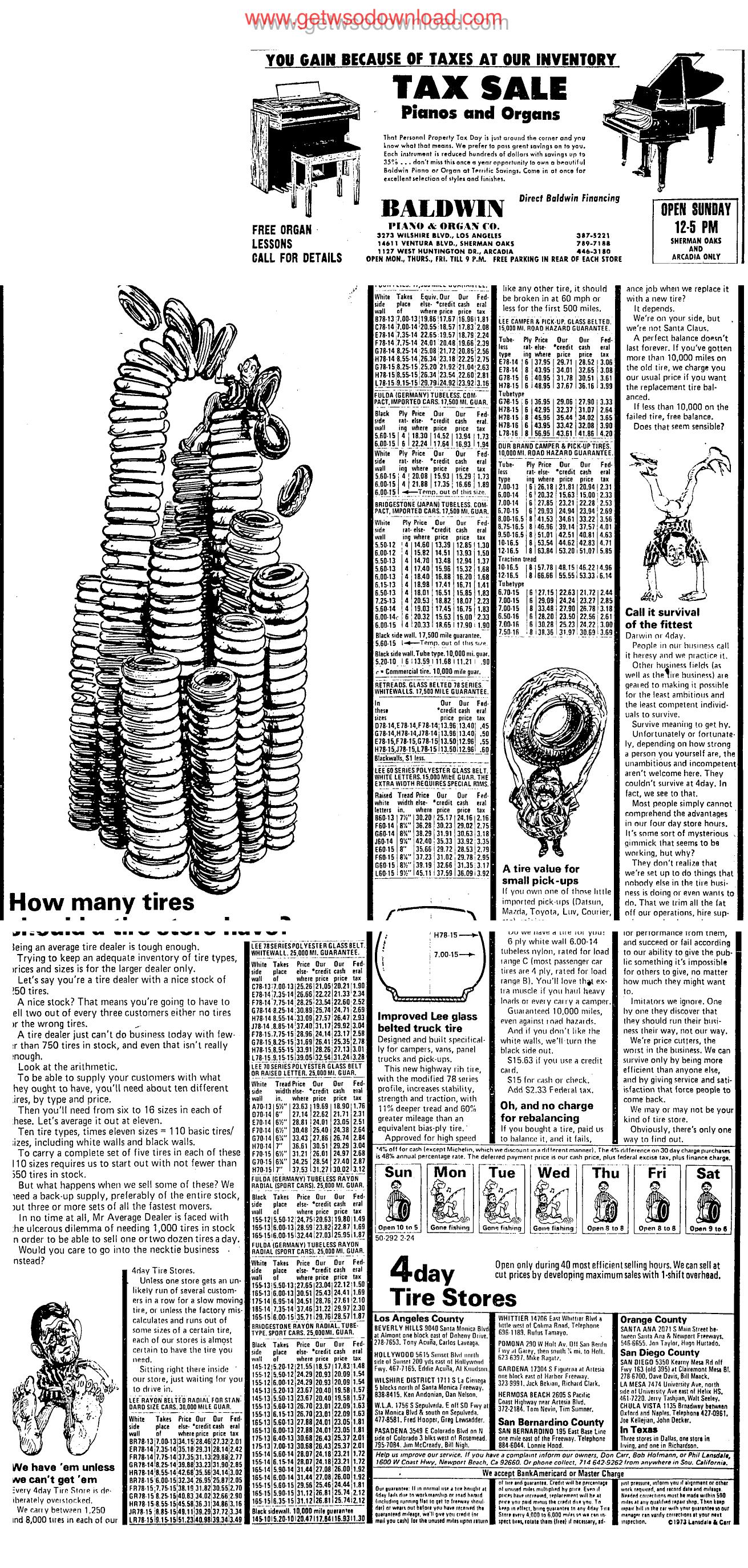 How many tires by Unknown