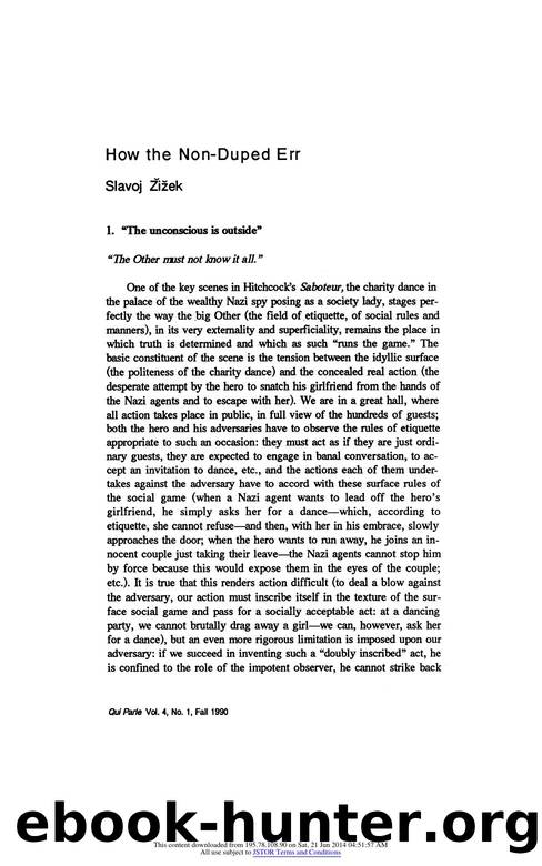 How the Non-Duped Err by How the Non-Duped Err (1990)