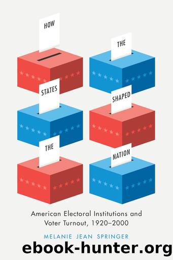 How the States Shaped the Nation: American Electoral Institutions and Voter Turnout, 1920-2000 by Melanie Jean Springer