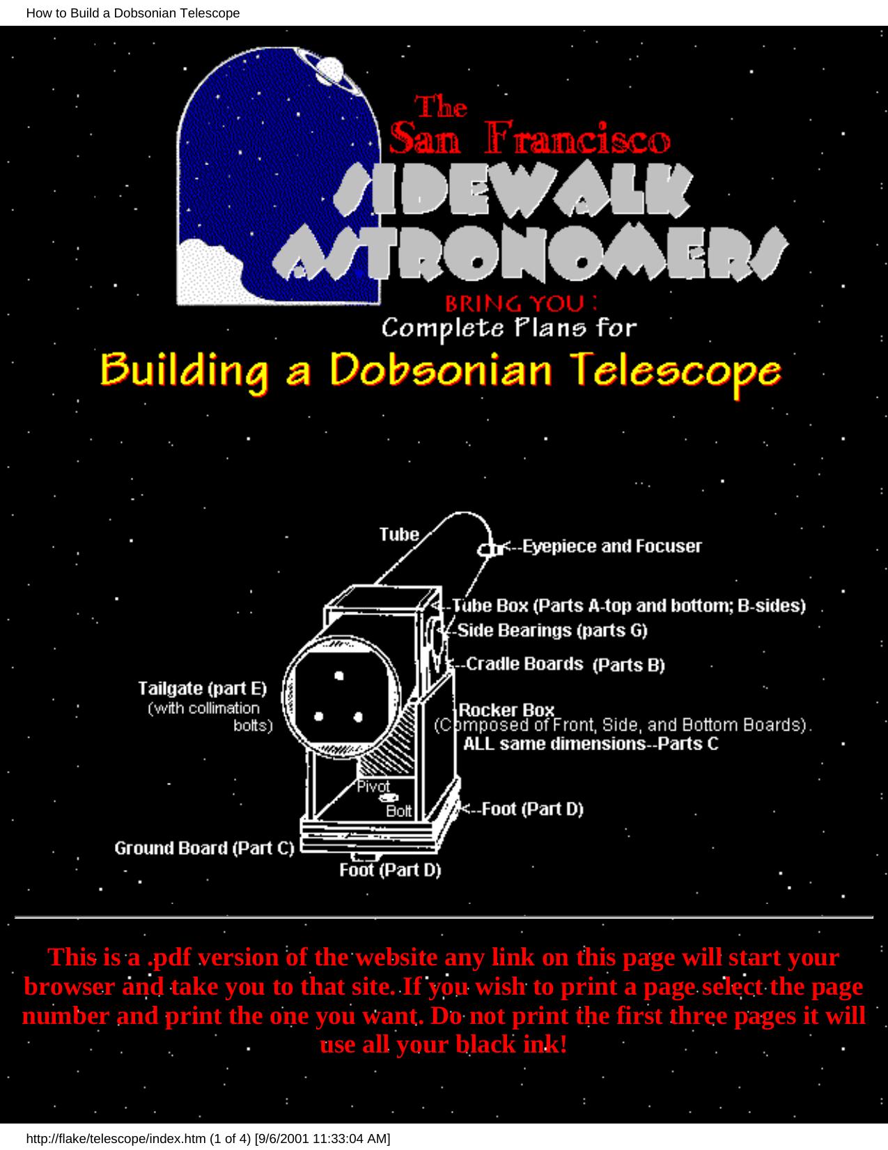 How to Build a Dobsonian Telescope by Telescope Making Magazine Editors