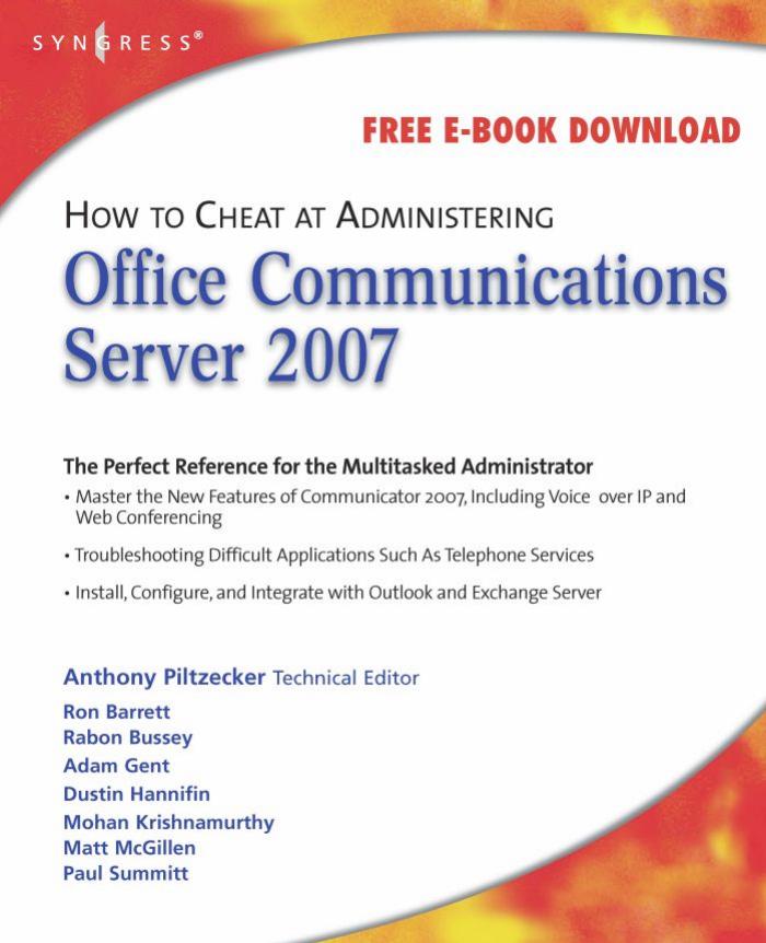 How to Cheat at Managing Microsoft Operations Manager 2005 by Anthony Piltzecker