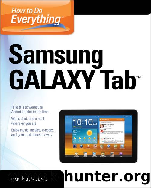 How to Do Everything Samsung Galaxy Tab by Guy Hart-Davis