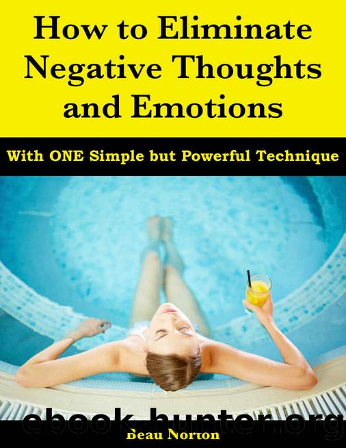 How to Eliminate Negative Thoughts and Emotions with One Simple but Powerful Technique by Beau Norton