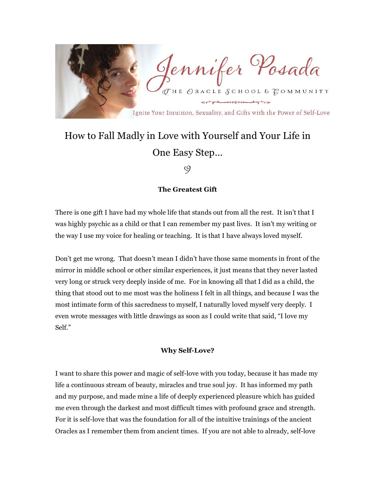 How to Fall Madly in Love with Yourself by Jennifer Posada... by Jennifer Posada Laptop