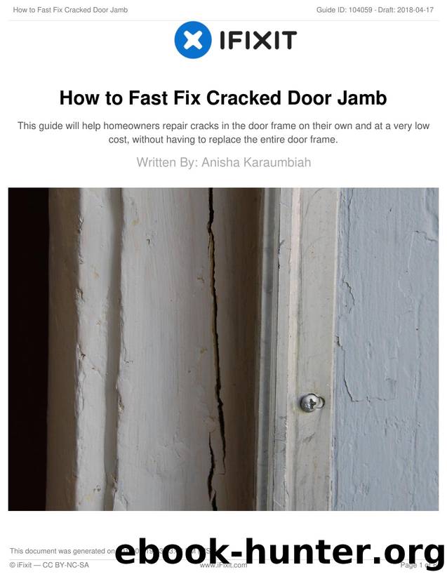 How to Fast Fix Cracked Door Jamb by Unknown
