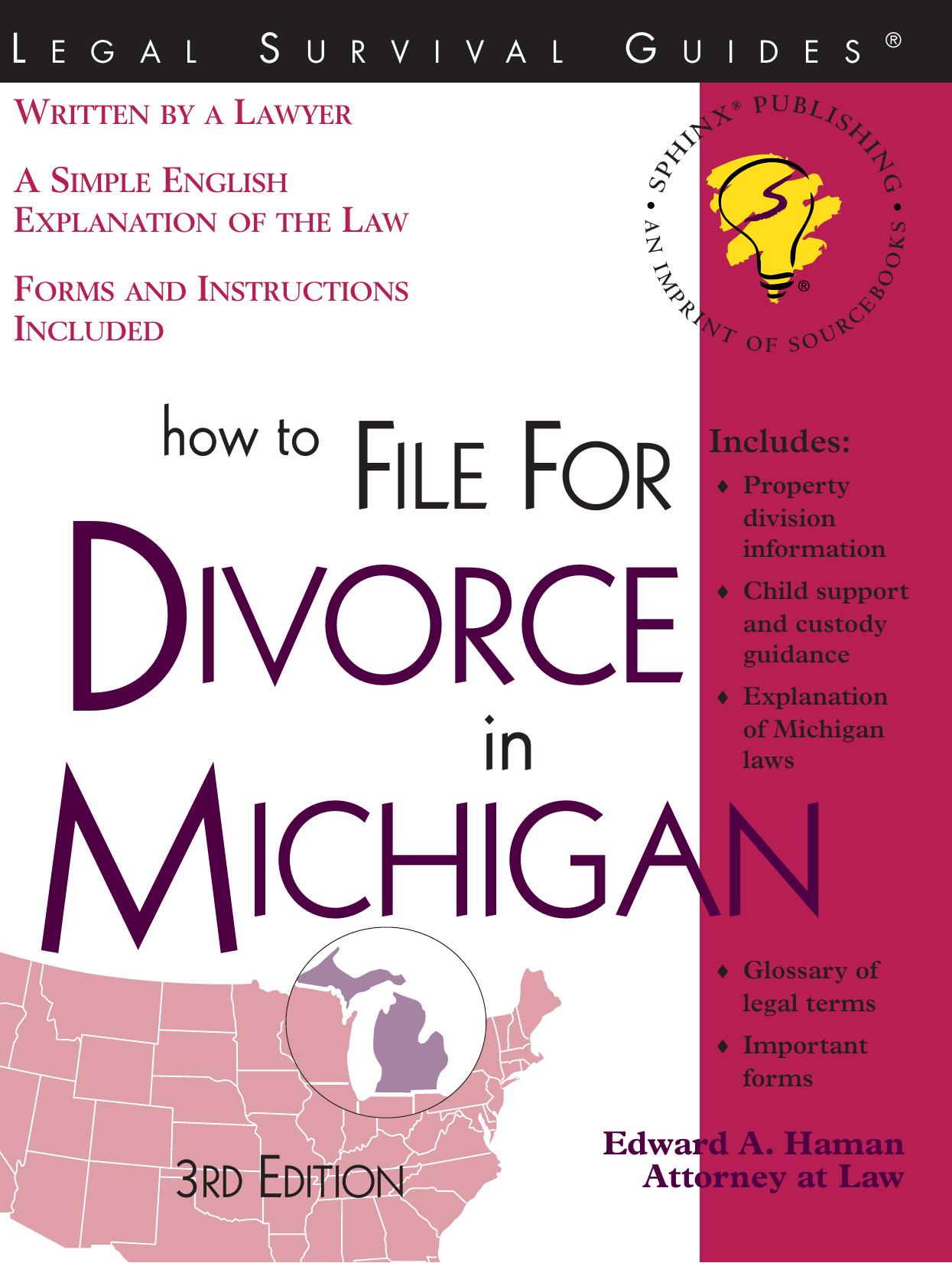 How to File for Divorce in Michigan (Legal Survival Guides) by Edward A. Haman