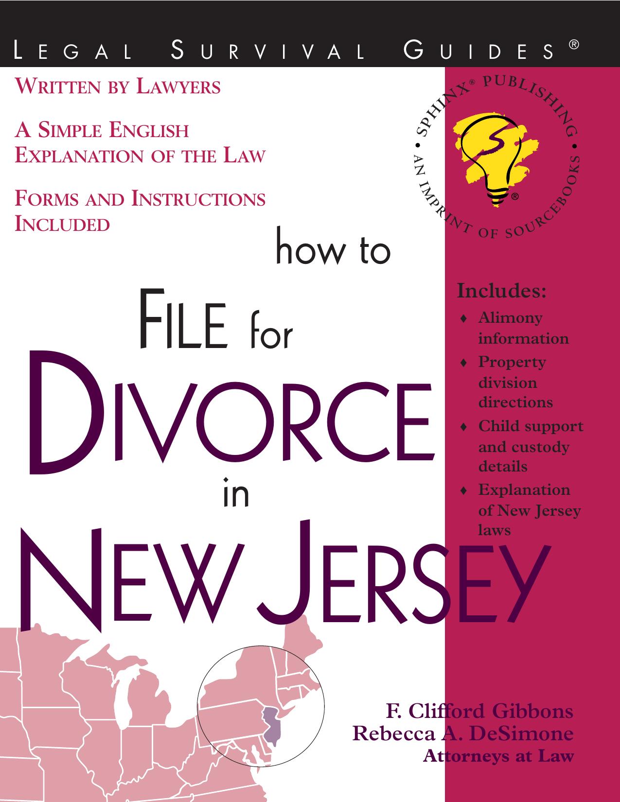 How to File for Divorce in New Jersey (Legal Survival Guides) by F. Clifford Gibbons Rebecca Desimone