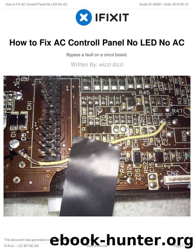How to Fix AC Controll Panel No LED No AC by Unknown