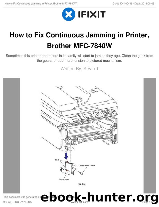 How to Fix Continuous Jamming in Printer, Brother MFC-7840W by Unknown