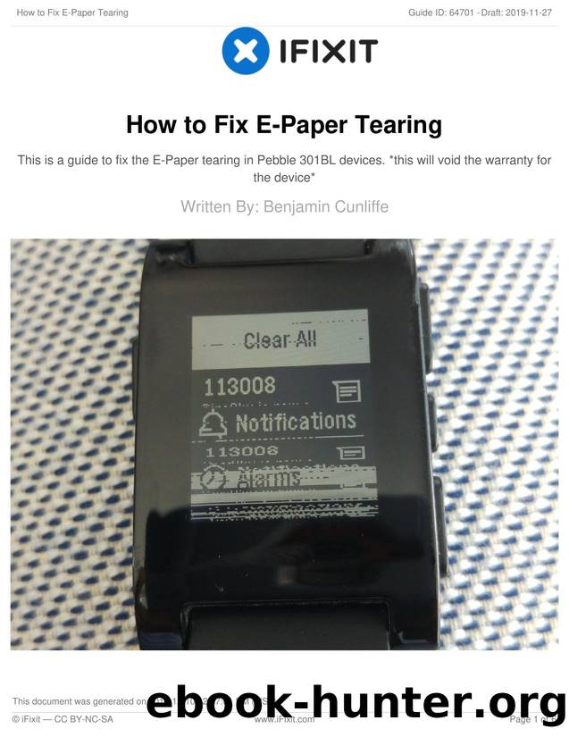 How to Fix E-Paper Tearing by Unknown