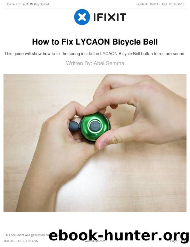 How to Fix LYCAON Bicycle Bell by Unknown