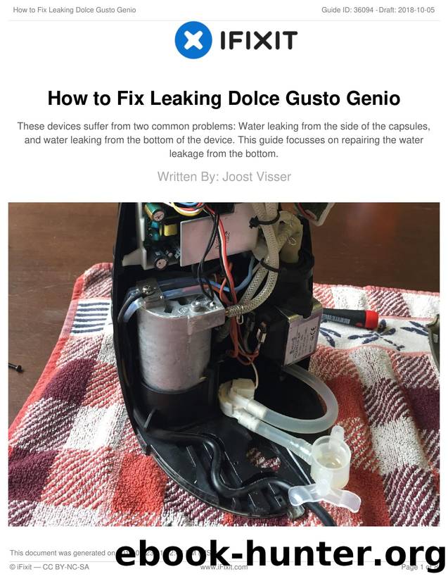 How to Fix Leaking Dolce Gusto Genio by Unknown