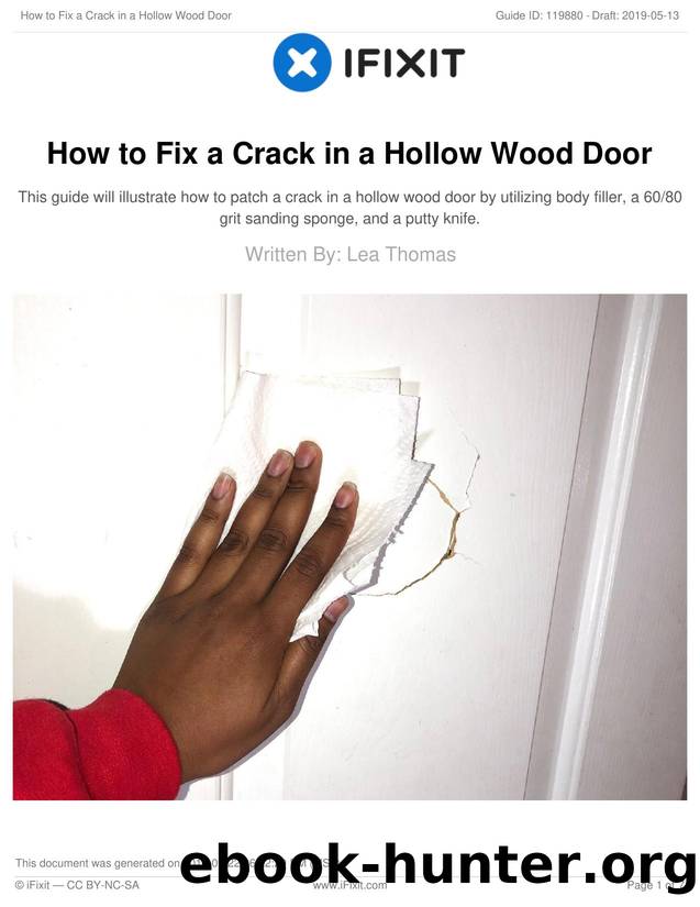 How to Fix a Crack in a Hollow Wood Door by Unknown