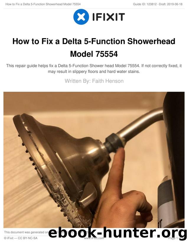 How to Fix a Delta 5-Function Showerhead Model 75554 by Unknown