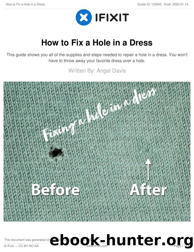 How to Fix a Hole in a Dress by Unknown