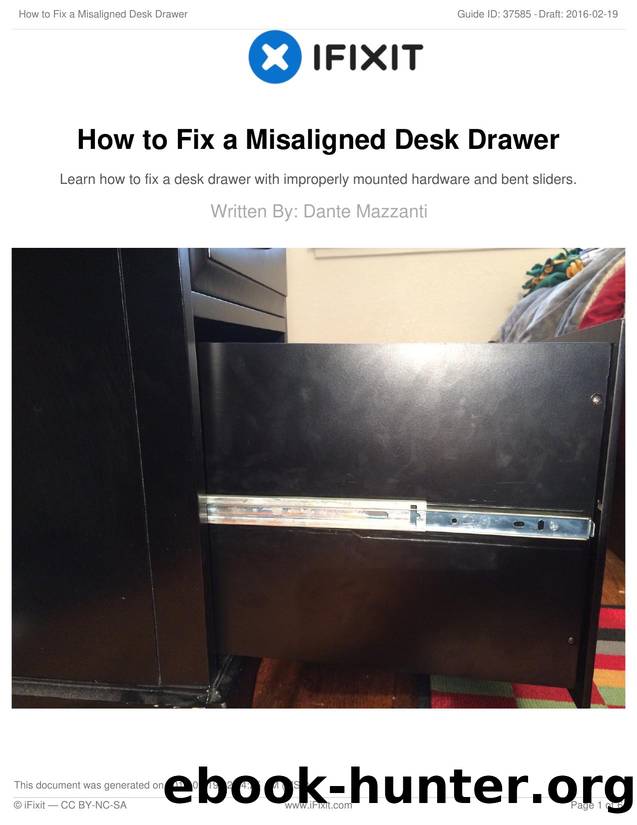 How to Fix a Misaligned Desk Drawer by Unknown