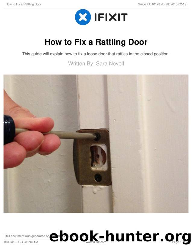 How to Fix a Rattling Door by Unknown