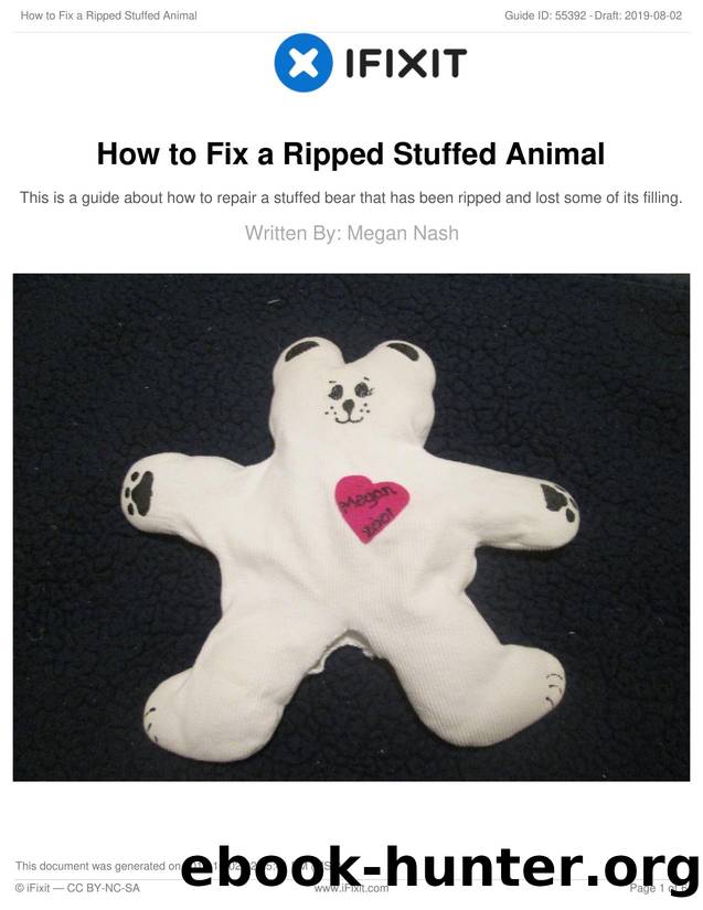 How to Fix a Ripped Stuffed Animal by Unknown