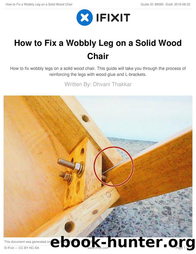 How to Fix a Wobbly Leg on a Solid Wood Chair by Unknown