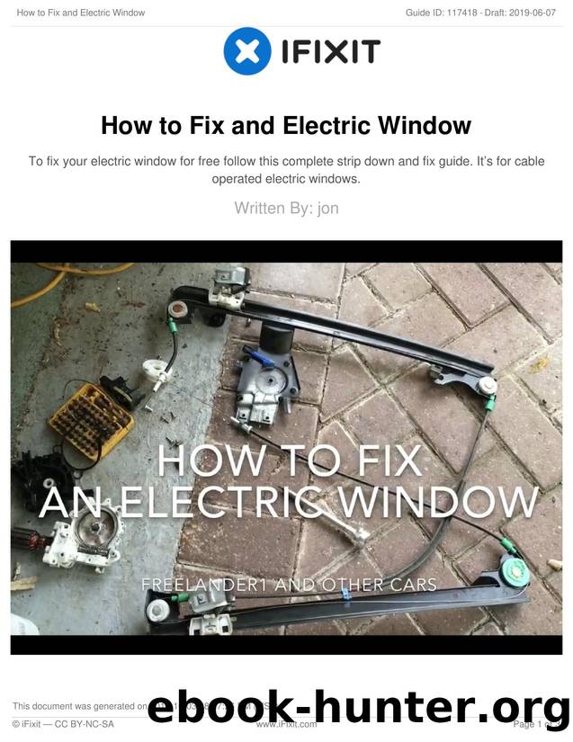 How to Fix and Electric Window by Unknown